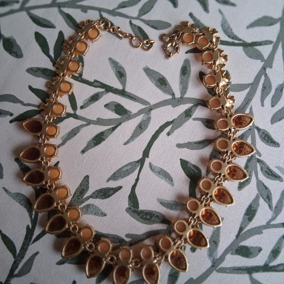 J.Crew Strawberry Fields Blush Floral Necklace and Earring Set - Picture 5 of 7